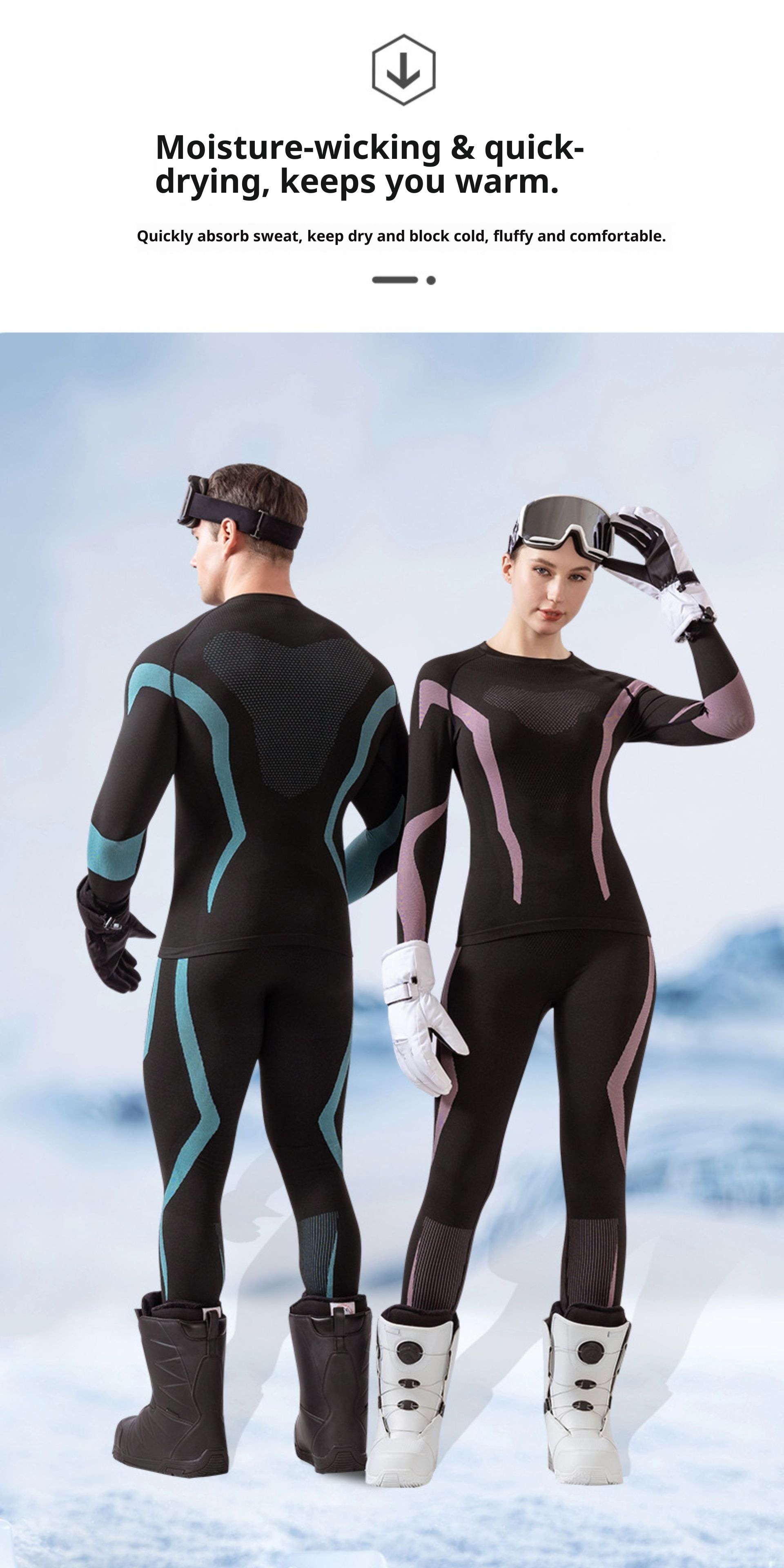 001 Running Sports Ski Quick-Dry Base Layer For Men And Women Cycling Outdoor Thermal Underwear TZ5576-Te P70 Control 138_voghion.com