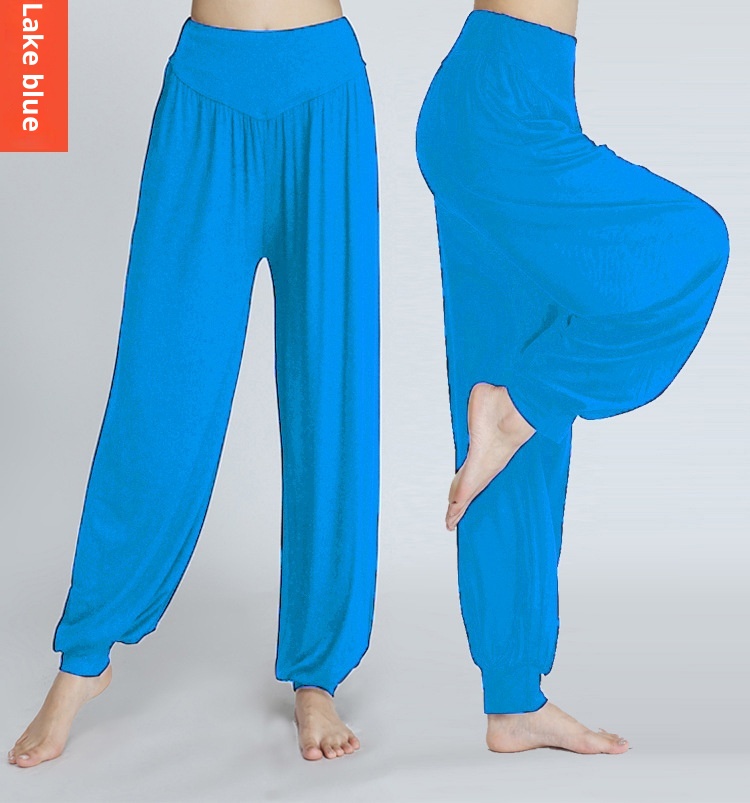 001 New Style Foreign Trade Cross-Border Yoga Modal Exercise Sports Long Square Dance Loose Plus Size Lantern Pants_voghion.com