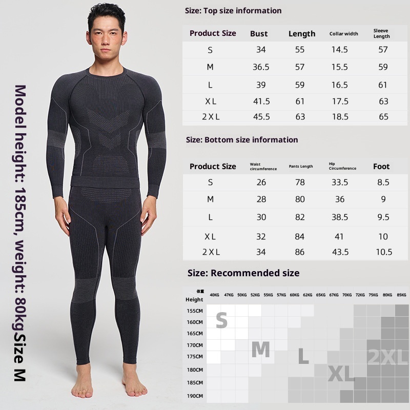 001 Merino Yünü Erkekler ve Kadınlar İçin Açık Hava Yürüyüşü Sonbahar Kış Termal Ter Emici İç Çamaşırı Kayak Takımı Hızlı Kuruyan Giysiler_voghion.com