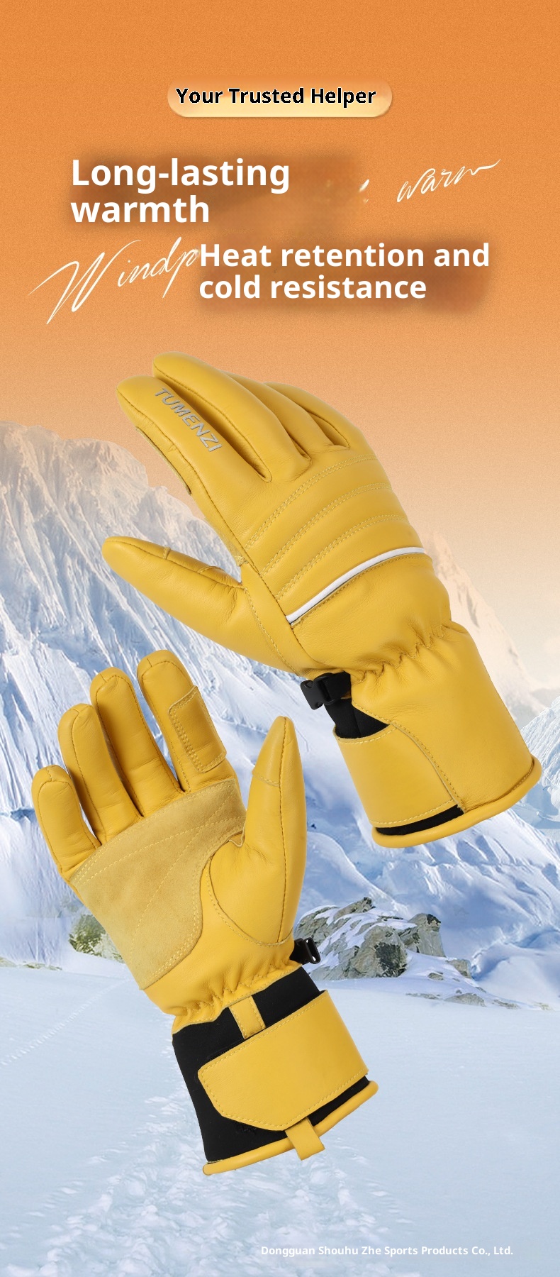 ActiveGo Winter-Outdoor-Sportarten Skifahren Radfahren Fleecegefüttert Verdickt Kältebeständig Winddicht Touchscreen Warme Handschuhe_voghion.com