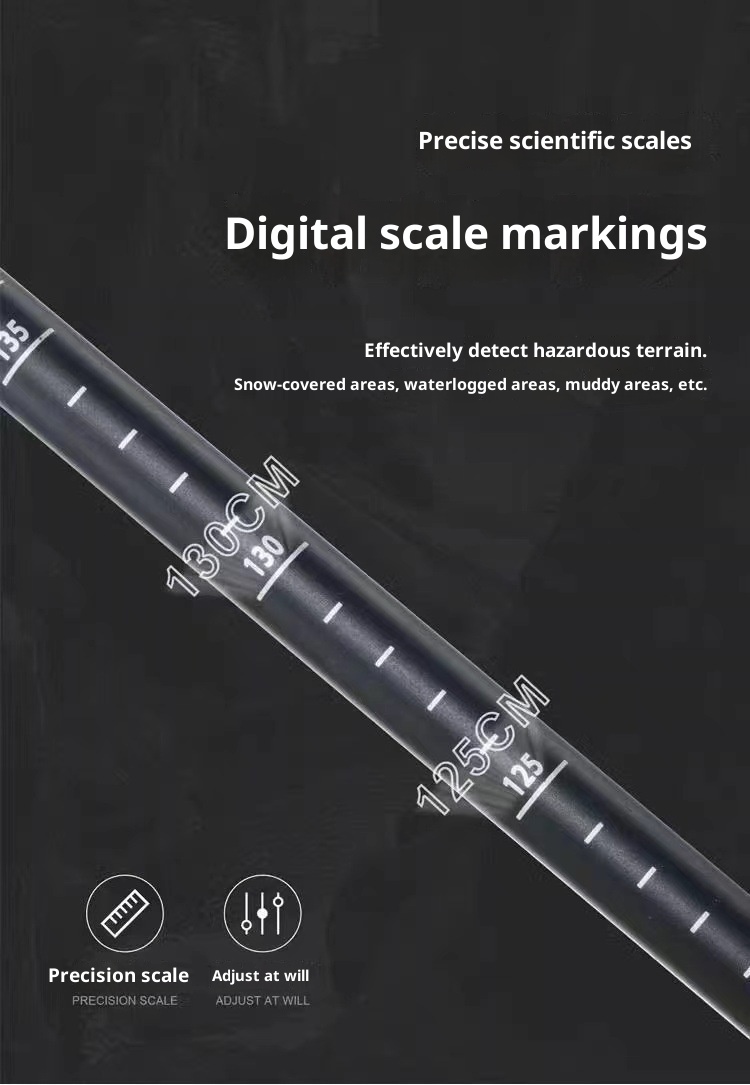 001 Bastone da passeggio per arrampicata all'aperto per uomini e donne, asta telescopica pieghevole per bambini, attrezzatura per la spedizione gratuita_voghion.com