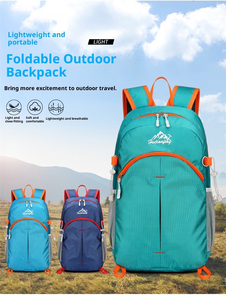 001 Outdoor Lightweight Foldable Skin Sports Large Capacity Storage Casual Travel Bag Waterproof Backpack_voghion.com