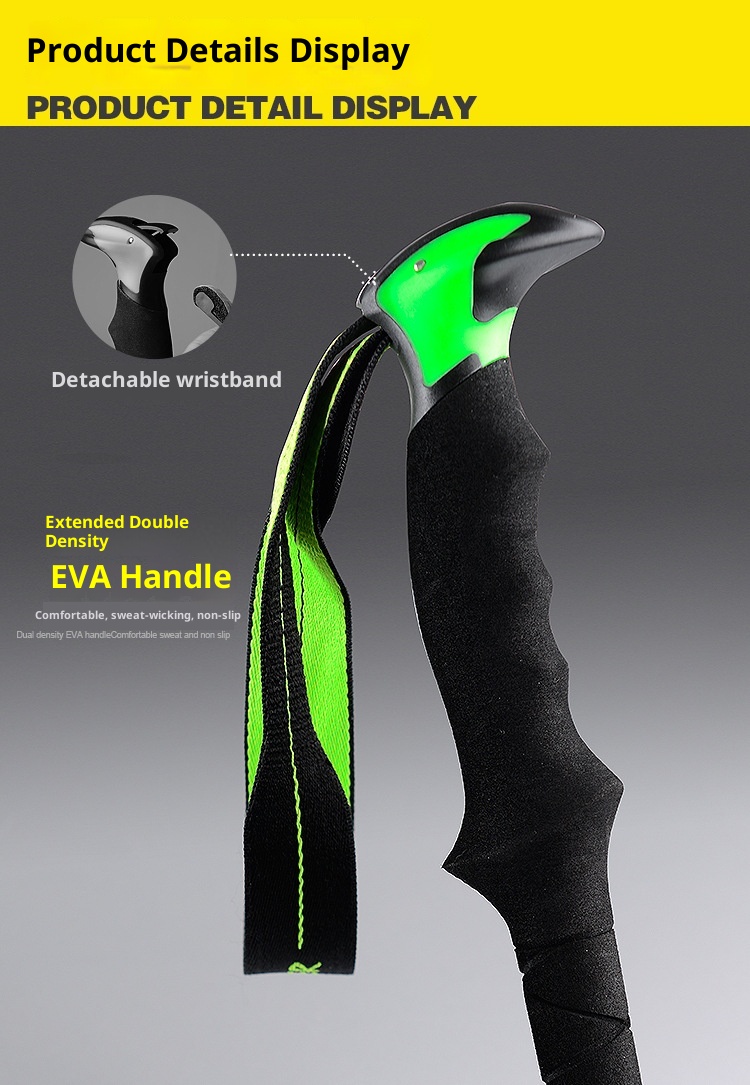 001 Manufacturer Wholesale Thickened New Model 7075 Metal External Lock Hiking Walking Stick_voghion.com