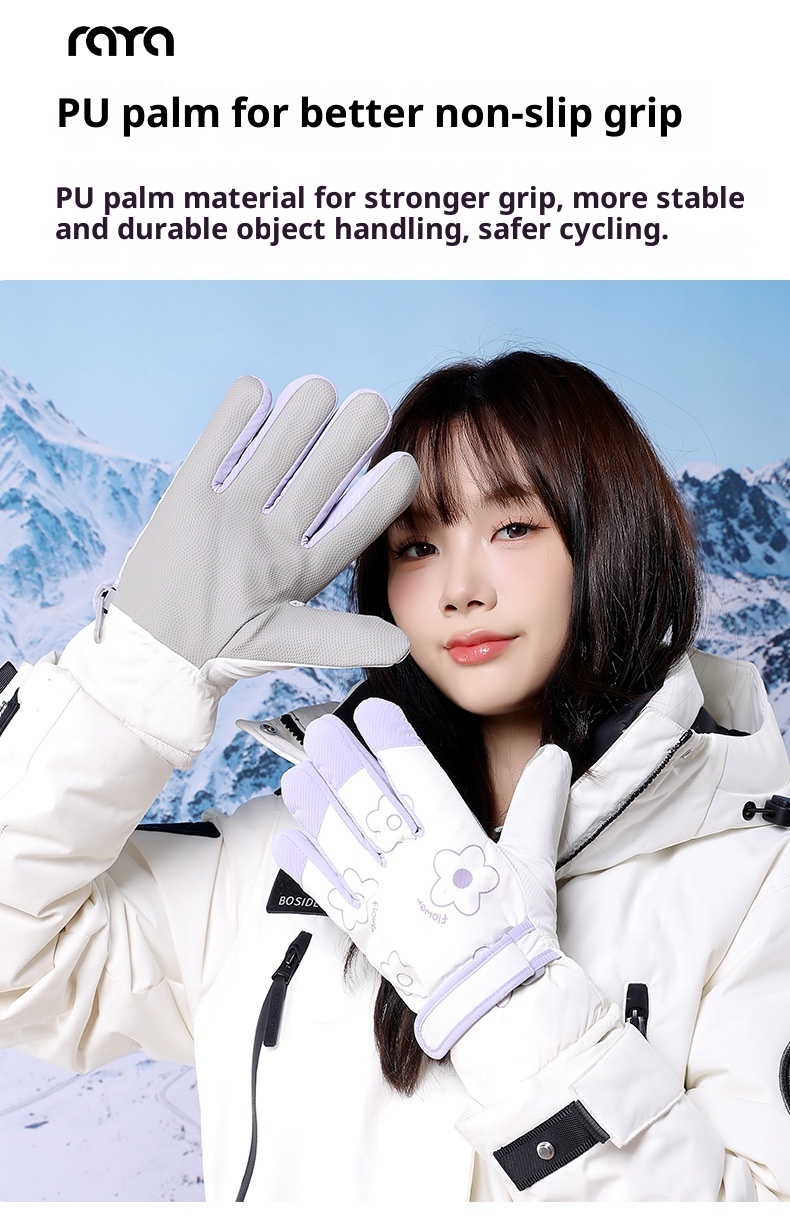 001 Damen-Ski 2025 Neu Herbst Winter Fleecegefüttert Verdickt Warm Kältebeständig Winddicht Touchscreen Elektrofahrradfahren_voghion.com