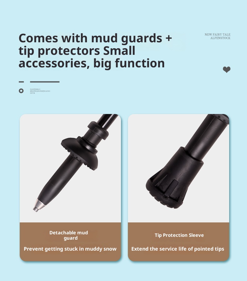 001 Robinson Children's Hiking Carbon Fiber Ultra-light Short External Lock Portable Youth Boys And Girls Walking Stick_voghion.com