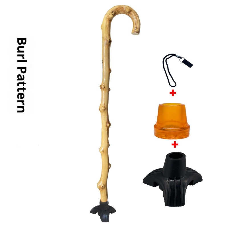 001 Bastone da trekking in rattan di alta qualità, in legno massello, per anziani, con spedizione gratuita, integrato, antiscivolo_voghion.com