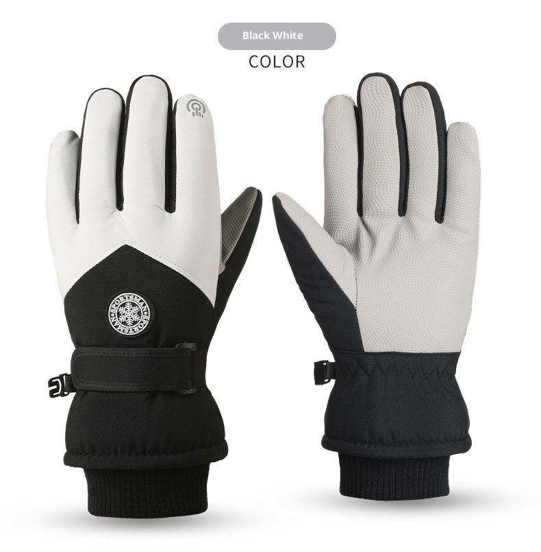 001 Ski voor mannen en vrouwen Winter Touchscreen Warm Fleece gevoerd Verdikt Fietsen Waterdicht Buitenrijden Antislip Katoen_voghion.com