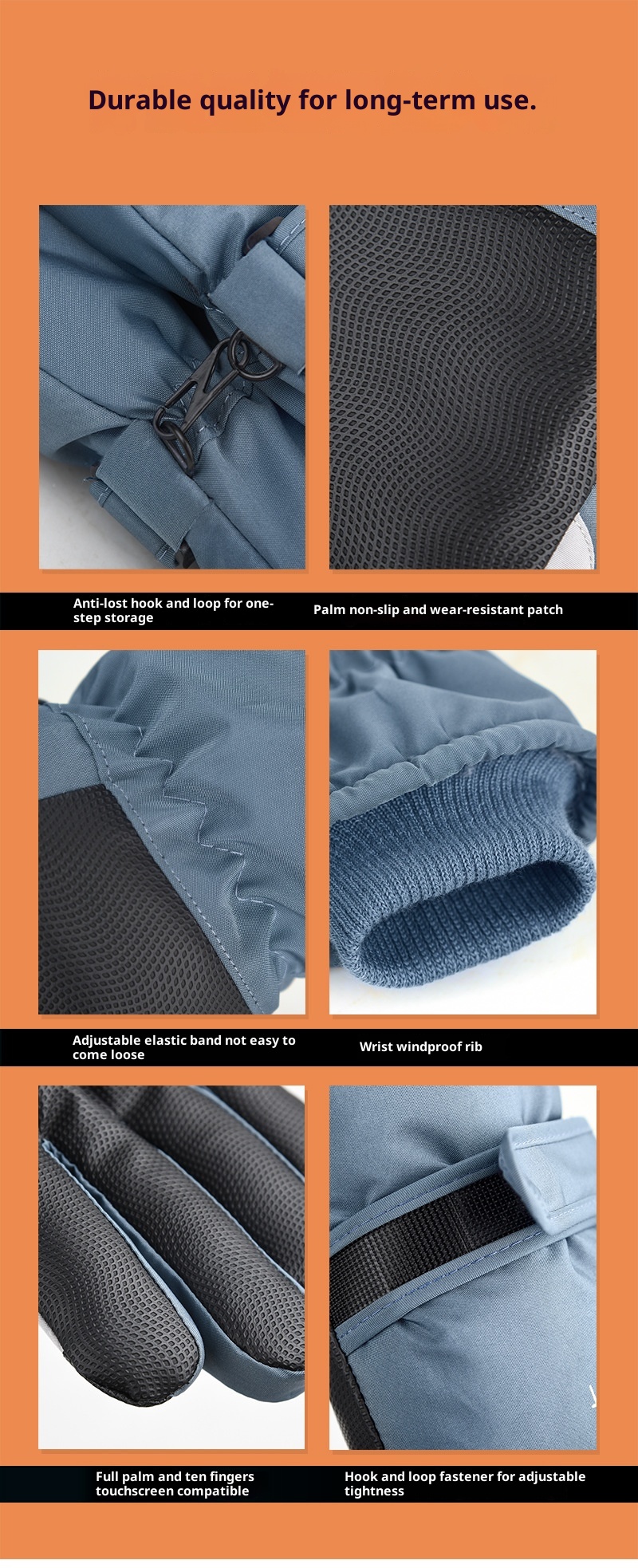 001 Winter Ski For Men And Women Outdoor Cycling Sports Warm Fleece Lined Thickened Cold-Proof Waterproof Non-Slip_voghion.com