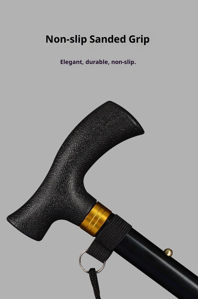 001 Bastone da passeggio pieghevole in lega di alluminio, telescopico, portatile, antiscivolo, per anziani, escursionismo, trekking, attrezzatura_voghion.com