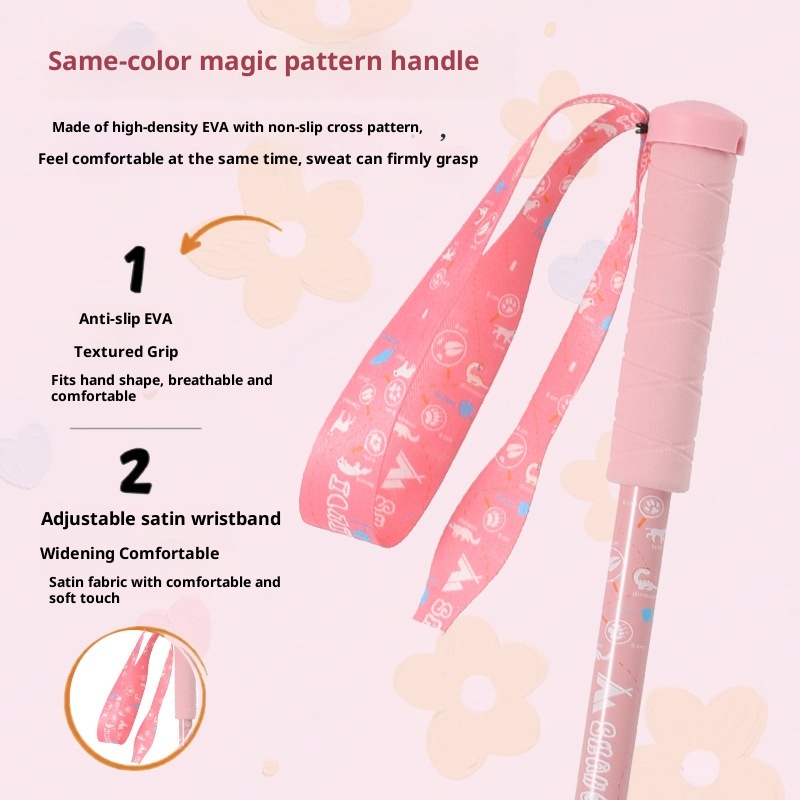 001 Bastone da passeggio ultraleggero pieghevole per bambini da 32 cm, per arrampicata e trekking_voghion.com