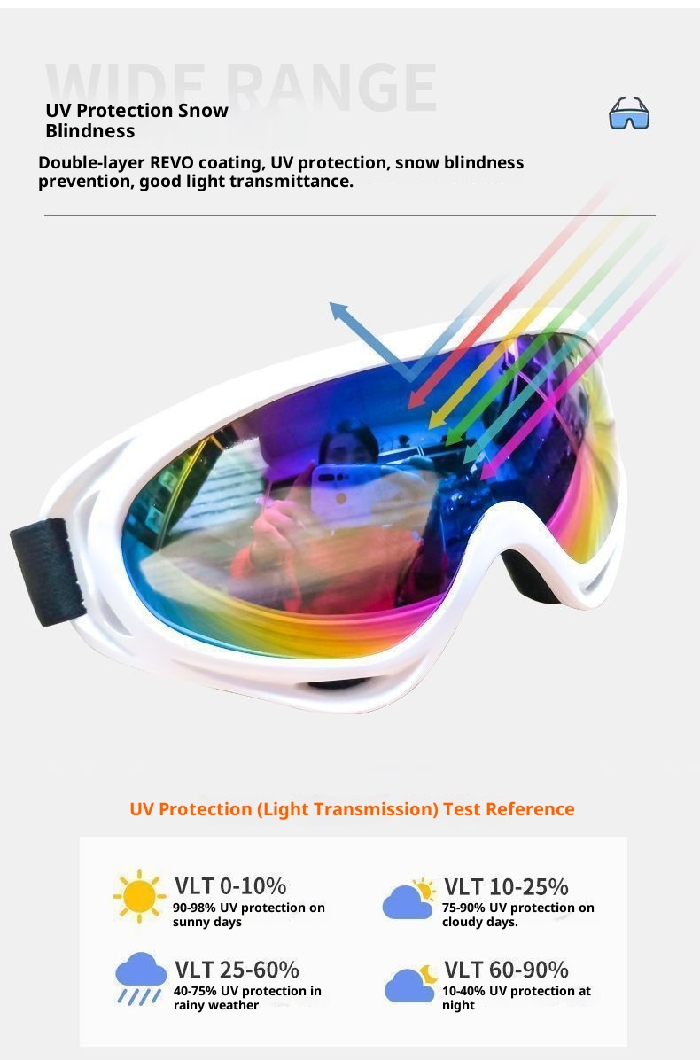 001 Outdoor-Sportbrille für Erwachsene, doppellagig, beschlagfrei, für Damen und Herren, Skibrille für Kurzsichtigkeit, Komplettset_voghion.com