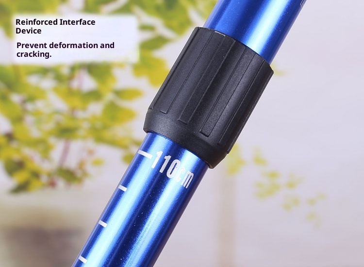 001 Attrezzatura per l'escursionismo: bastoncini da trekking, stampelle per anziani, camminata, escursionismo telescopico in lega di alluminio ultraleggero_voghion.com