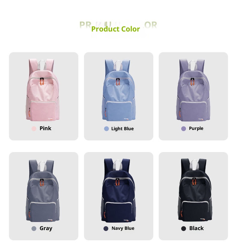 001 Wodoodporny, składany plecak o podwójnym zastosowaniu dla mężczyzn i kobiet, lekki plecak wspinaczkowy do wędrówek na świeżym powietrzu, przenośny pokrowiec na skórę_voghion.com