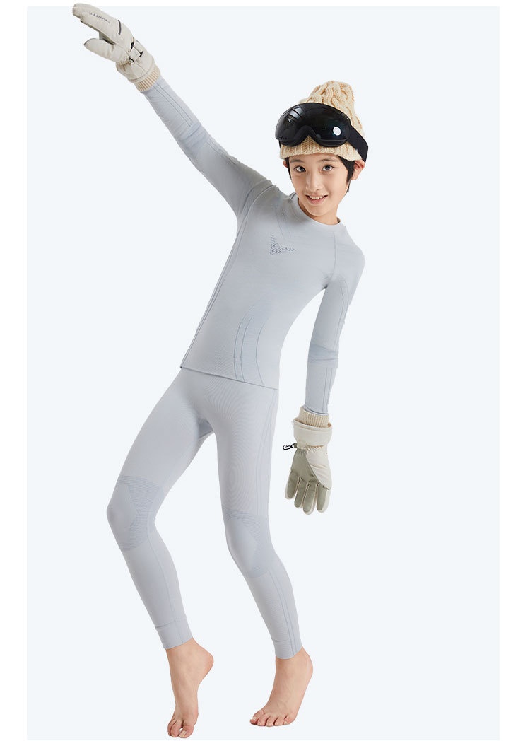 001 Children's Ski Quick-Dry Thermal Underwear For Boys And Girls Winter Snow Play Climbing Breathable Sleeve Long Pants_voghion.com