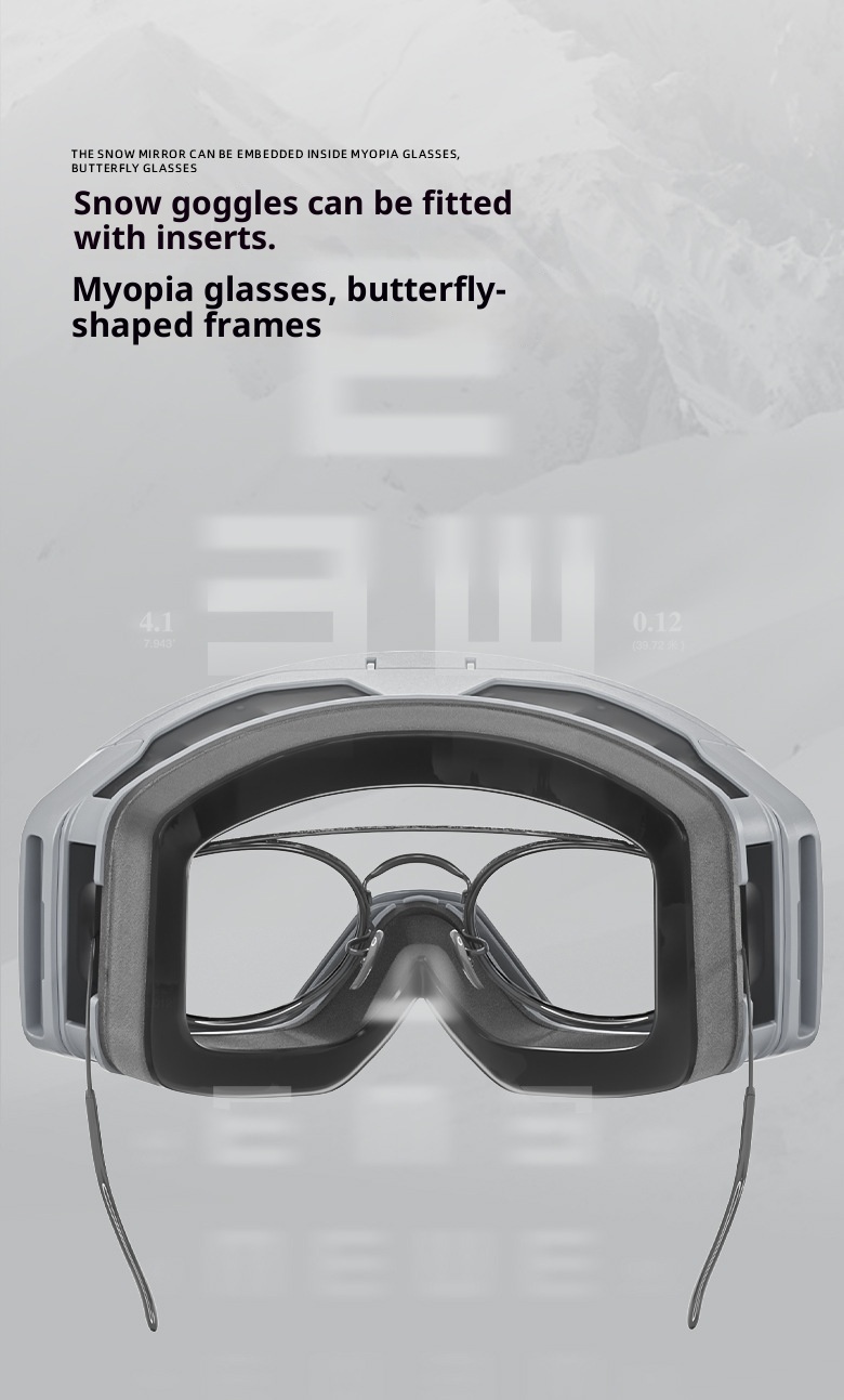 001 Flip Cover Color Changing Ski Anti-Fog Professional Outdoor Mountaineering Windproof Goggles Single And Double Board_voghion.com
