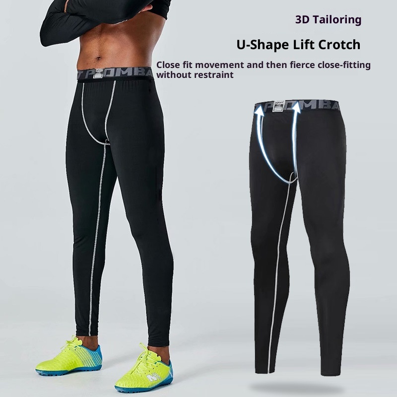 001 Children's Compression Training Suit Set Boys Basketball Soccer Sports Fitness Warm Base Layer Student Autumn Winter_voghion.com