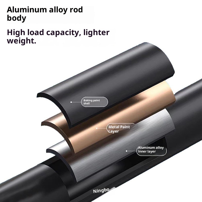 001 Hiking Ultra-light Telescopic Folding Professional Outdoor Trekking Pole Crutch Climbing Gear Aluminum Alloy Walking_voghion.com