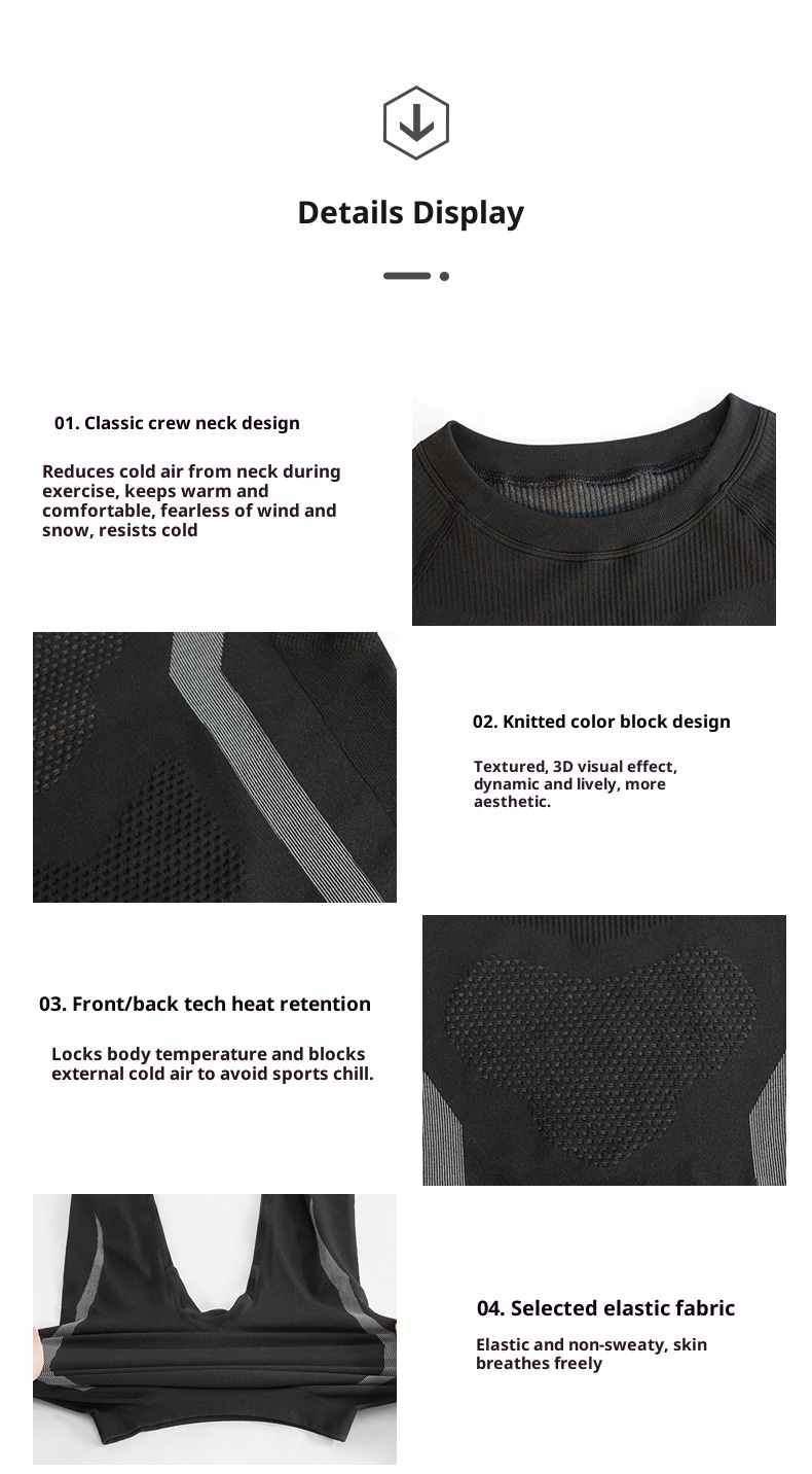 001 Autunno Inverno Sci Asciugatura Rapida Genitore-Bambino Set Uomo Donna Strato Base Abbigliamento Aderente a Compressione Ciclismo Sport All'Aria Aperta_voghion.com