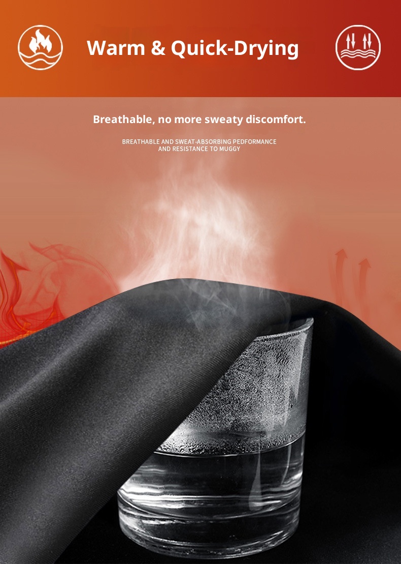 001 Intimo sportivo invernale da uomo ad asciugatura rapida, intimo termico da corsa, strato di base, set fitness in pile per attività all'aperto_voghion.com