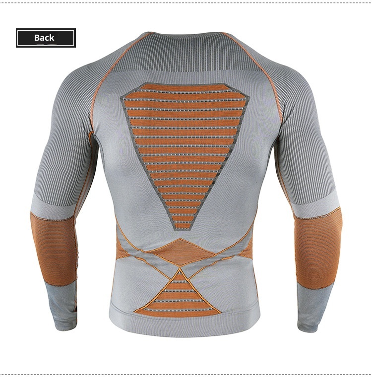 001 Malla térmica de compresión deportiva funcional profesional sin costuras para hombre y mujer, ideal para esquí al aire libre._voghion.com