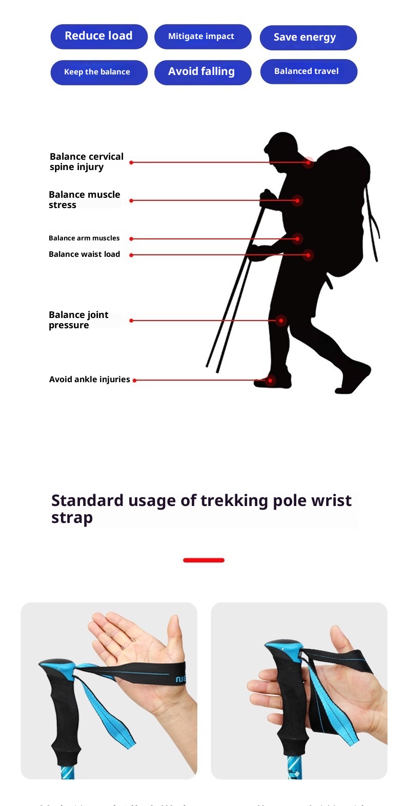 001 Manico curvo ultra corto in lega di alluminio a forma di T per esterni, pieghevole, fuoristrada, arrampicata, escursionismo, multifunzionale, camminata_voghion.com