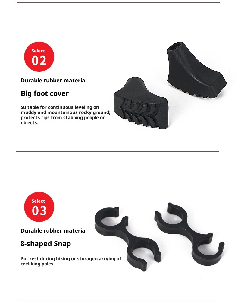 001 Accessori per bastoncini da trekking all'aperto Supporto protettivo per fango con fiocco di neve Vassoio per trascinamento neve Copripiedi all'ingrosso_voghion.com