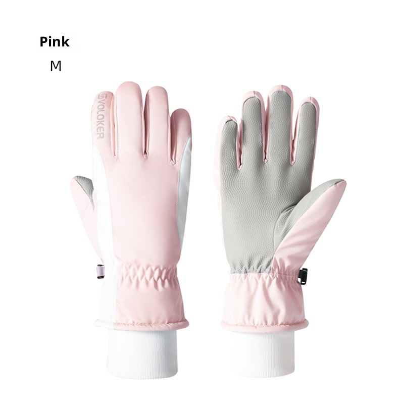 001 Winter-Skihandschuhe für Erwachsene, winddicht, wasserdicht, fleecegefüttert, dick, professionell, warm für Outdoor-Aktivitäten_voghion.com