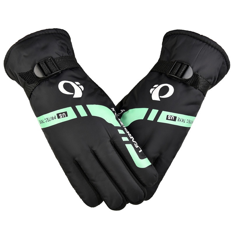001 Winter Men's Riding Thickened Warm Fashion Street Vendor Supply Ski Motorcycle Electric Bike Gloves_voghion.com