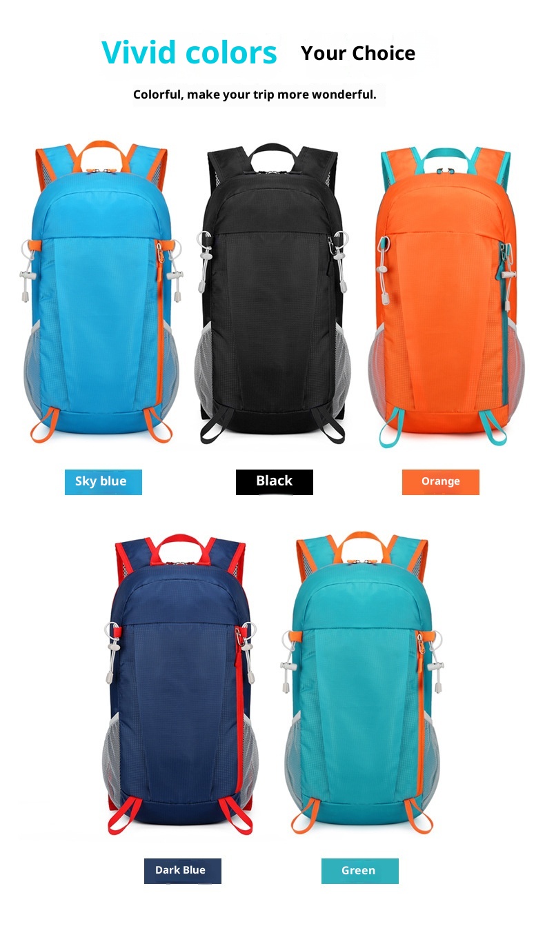 001 Zaino da viaggio, da arrampicata, da ciclismo, da escursionismo, da viaggio, ultraleggero, portatile, pieghevole_voghion.com