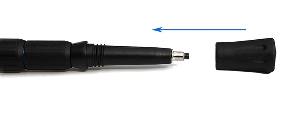 001 Manicotto in gomma antiscivolo per bastoni da trekking, assorbimento degli urti, punta resistente all'usura, copripiedi protettivo, accessori Cyliner_voghion.com