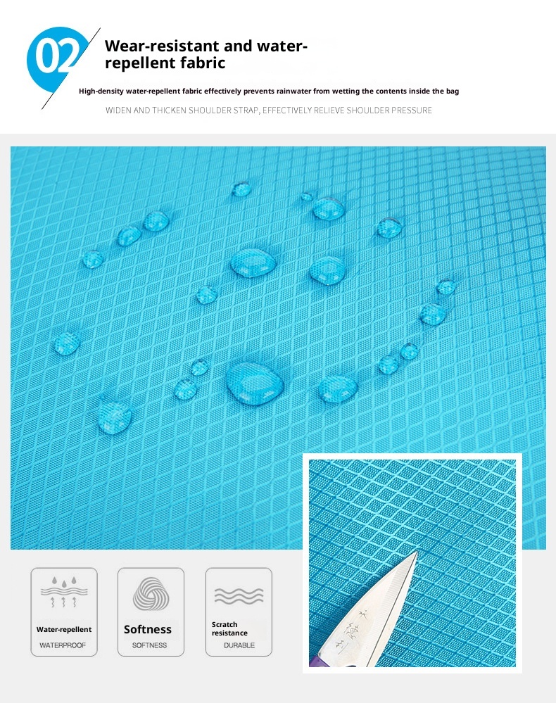 001 Nuovo zaino di grande capacità per uomo e donna, borsa portaoggetti pieghevole, borsa da escursionismo e ciclismo ultraleggera e resistente all'acqua_voghion.com