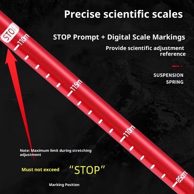 001 Bastone da trekking antiscivolo ultraleggero pieghevole telescopico per escursioni all'aperto, attrezzatura da arrampicata_voghion.com