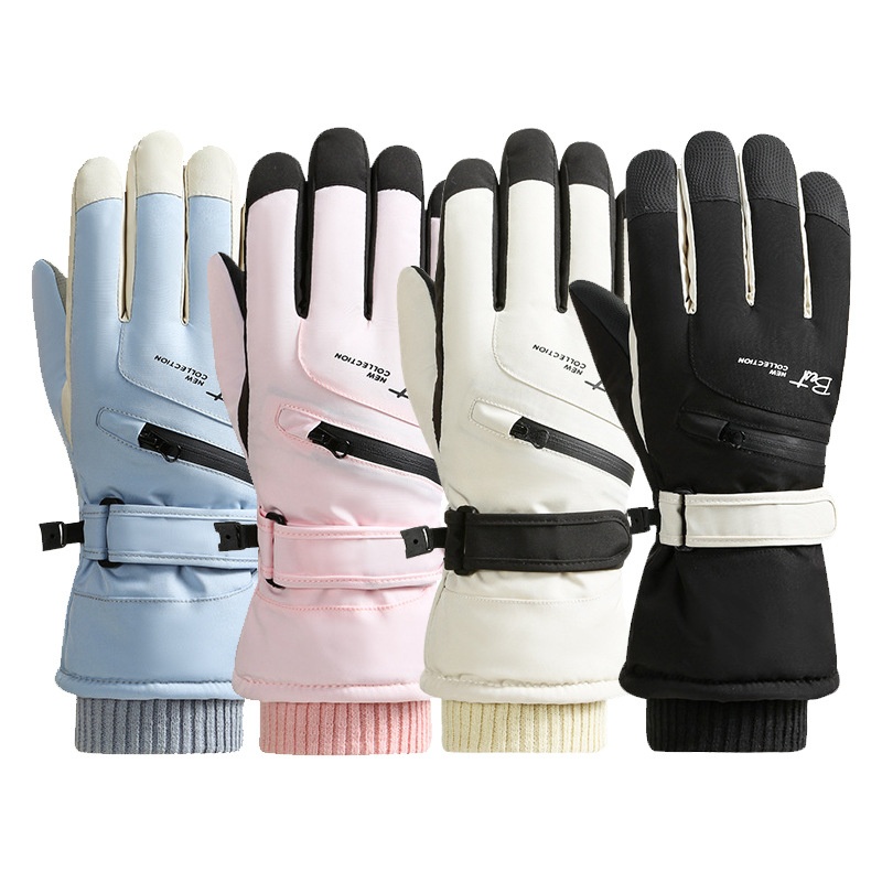 001 New Winter Ski For Men And Women, Fleece-Lined, Thickened, Warm, Non-Slip, Cold-Proof, Windproof,_voghion.com