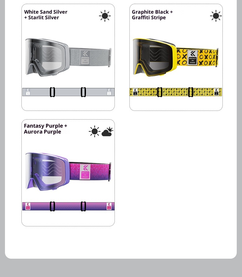 001 Flip Cover Color Changing Ski Anti-Fog Professional Outdoor Mountaineering Windproof Goggles Single And Double Board_voghion.com