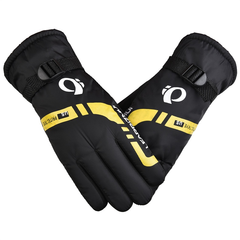 001 Winter Men's Riding Thickened Warm Fashion Street Vendor Supply Ski Motorcycle Electric Bike Gloves_voghion.com