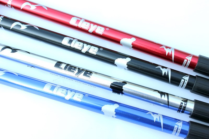 001 Bastone da trekking in lega di alluminio transfrontaliera di fabbrica, tre sezioni, assorbimento degli urti, forniture per escursioni all'aperto, camminata_voghion.com