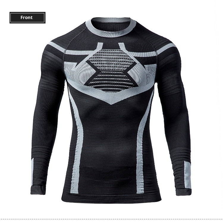 001 Professional Sports Compression Long Sleeve Quick-Dry Tight-Fitting Shirt Unisex Base Layer Equipment Thermal Outdoor_voghion.com