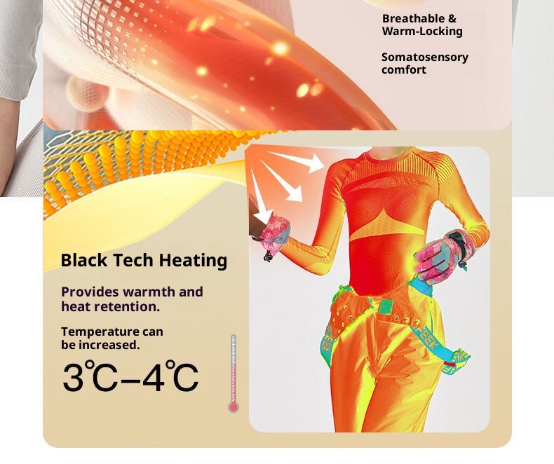 001 Set di abbigliamento da corsa a compressione traspirante e traspirante, abbigliamento da sci, intimo ad asciugatura rapida, intimo unisex_voghion.com