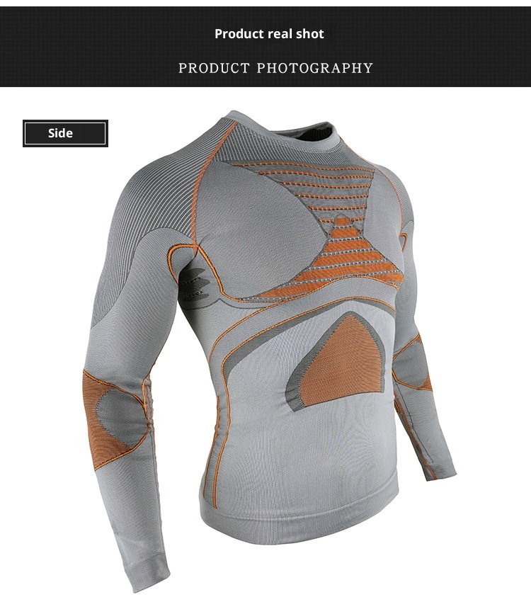 001 Malla térmica de compresión deportiva funcional profesional sin costuras para hombre y mujer, ideal para esquí al aire libre._voghion.com