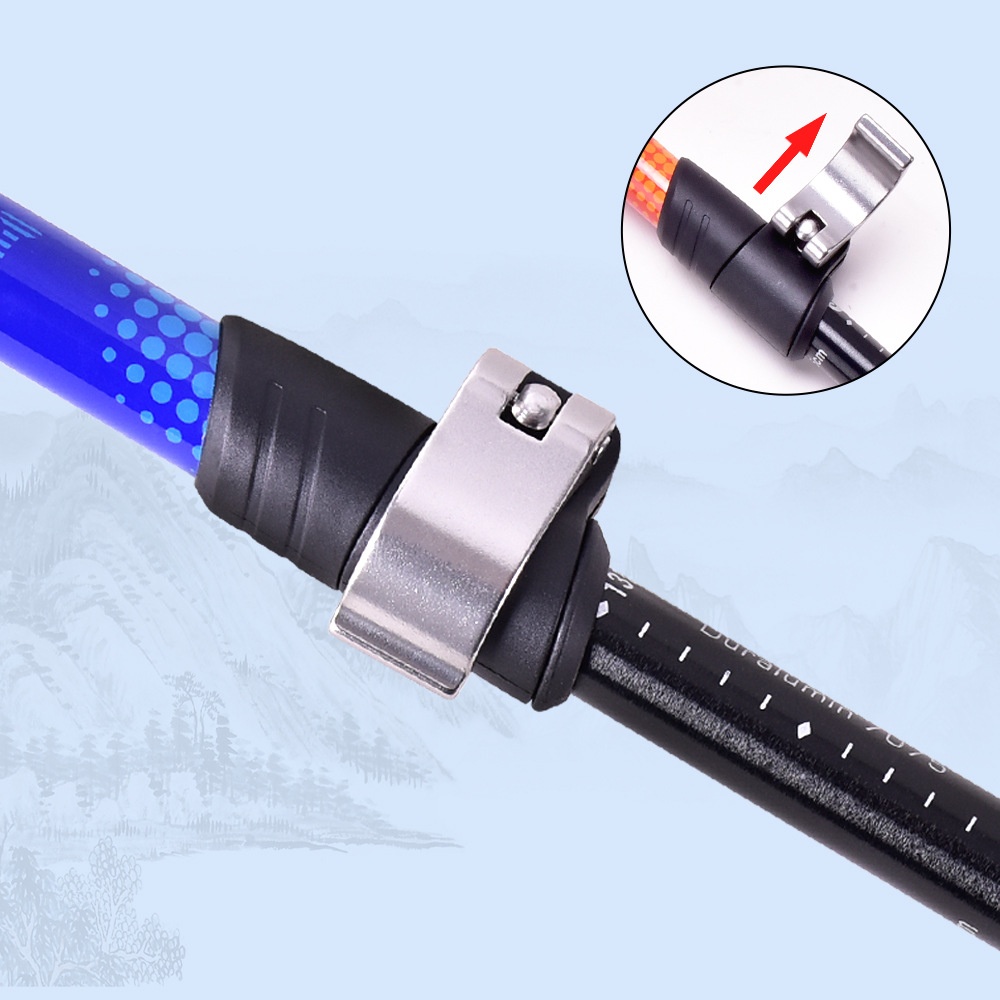 001 Robinson Dreiteiliges, ultraleichtes, tragbares Teleskop-Wanderzelt aus Aluminiumlegierung mit externem Schloss und für Outdoor-Sportarten wie Wandern und Spazierengehen_voghion.com