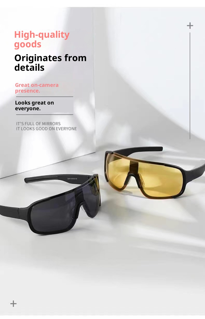 Gafas de ciclismo extragrandes para exteriores, ideales para montañismo, esquí y otras actividades al aire libre. Resistentes al viento, con protección UV y gafas de sol deportivas._voghion.com