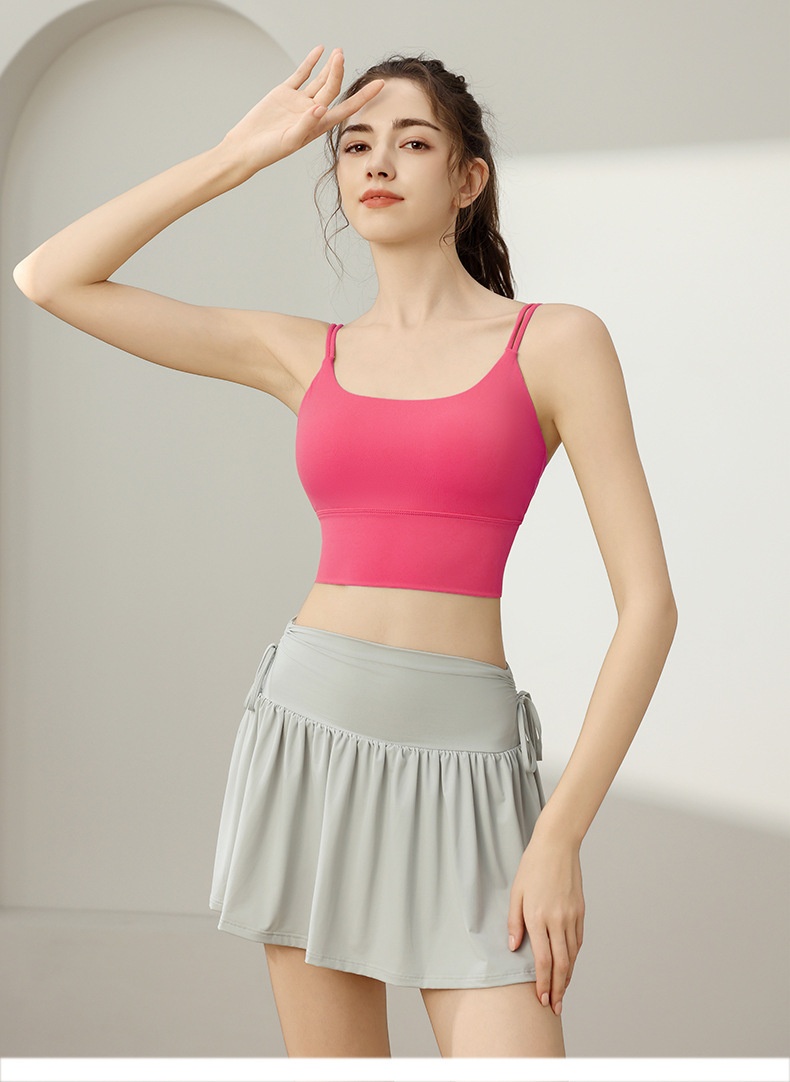 001 Sports For Women Summer High-Intensity Fitness Running Shockproof Vest Anti-Sagging Back Ruched Yoga Bra_voghion.com