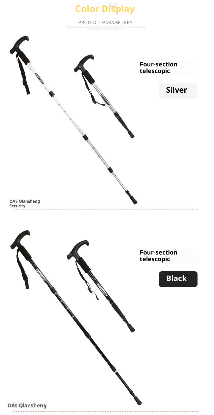 001 Attrezzatura per l'escursionismo: bastoncini da trekking, stampelle per anziani, camminata, escursionismo telescopico in lega di alluminio ultraleggero_voghion.com