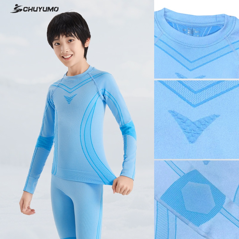 001 Quick-Dry Clothing For Children, Thermal Compression Functional Underwear, Boys And Girls Sweat-Wicking Breathable Set,_voghion.com