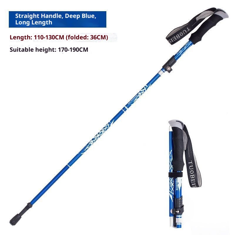 001 Anti-Slip Folding Trekking Pole Elderly 4-Section Walking Stick Telescopic Aluminum Alloy Cane Wholesale Hot Sale_voghion.com