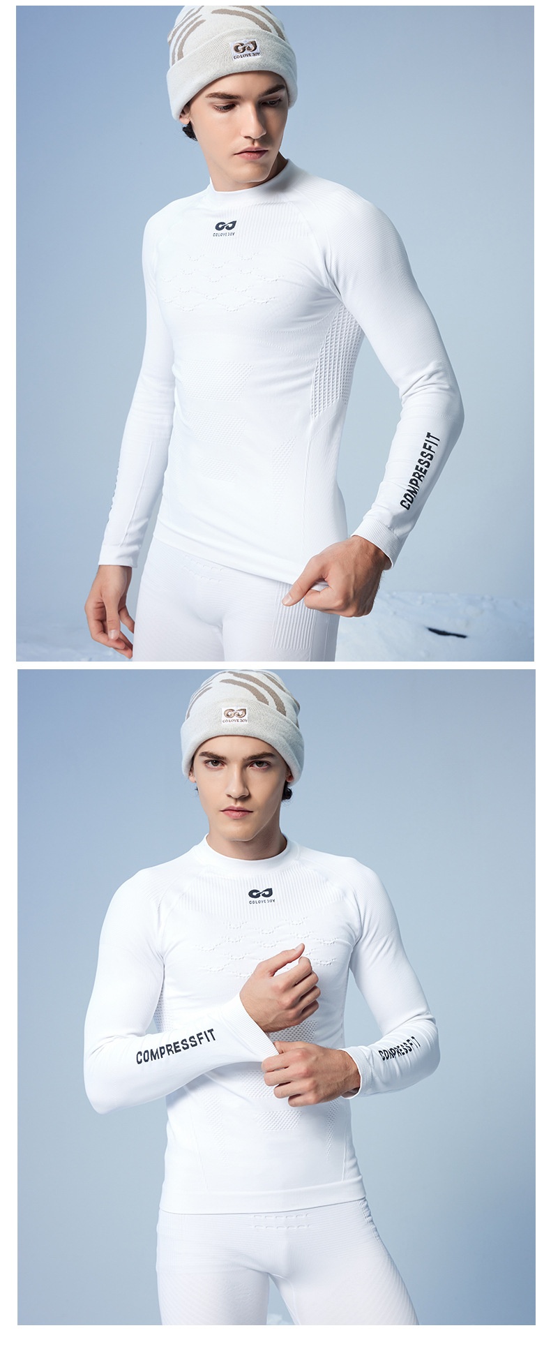 001 Men's Quick-Dry Skiing Jacket Winter Outdoor Cycling Running Mountaineering Sports Functional Compression Base Layer_voghion.com