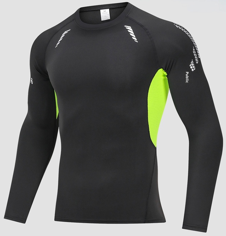 001 Fornitore diretto del produttore per abbigliamento fitness elasticizzato a maniche lunghe a compressione a rapida asciugatura per corsa e basket_voghion.com