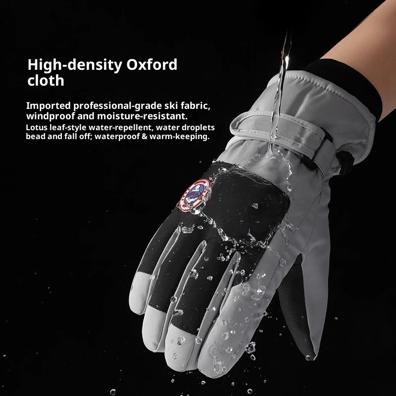 001 Winterskihandschoenen voor mannen en vrouwen, buitensporten, elektrische fiets, fleecevoering, warm, winddicht, waterafstotend,_voghion.com