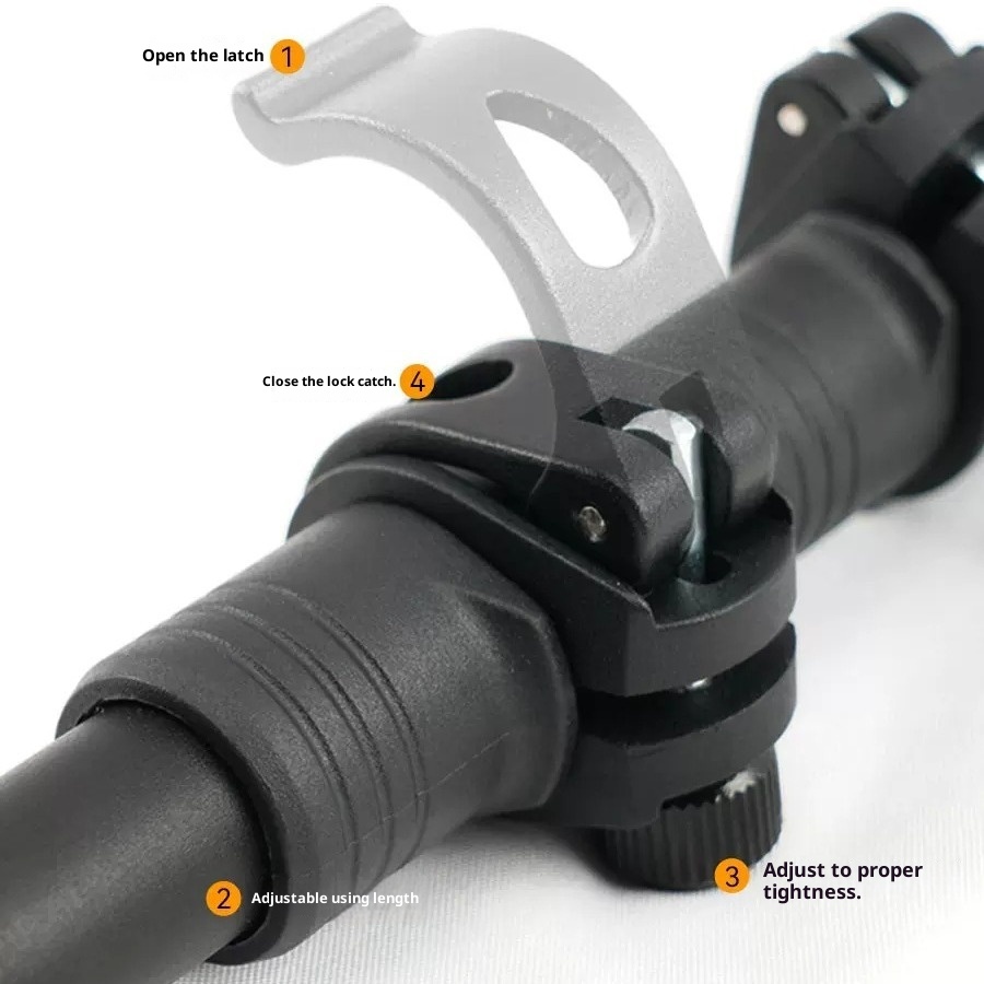 001 Sanfeng Ultra-light Fiber Trekking Poles Outdoor Telescopic Carbon Aluminum Alloy Walking Sticks Hiking Climbing_voghion.com