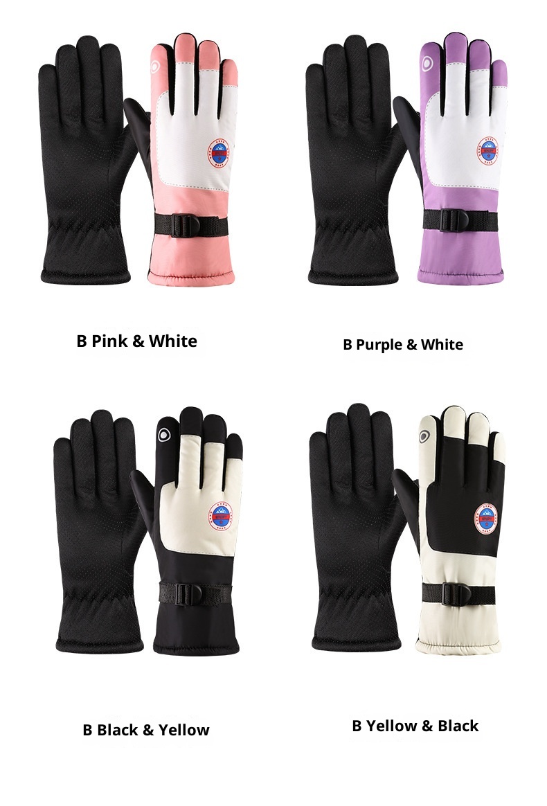 ActiveGo Winter Ski Motorcycle Warm Fleece Lined Thickened Riding Waterproof Windproof Cold Resistant Non-Slip Rainproof Outdoor_voghion.com